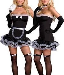 Dream Girl Sexy 2 In 1 French Maid/Bunny Costume
