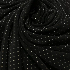 Triple Textile Slinky 2 Ways Stretch With Gold Glitter