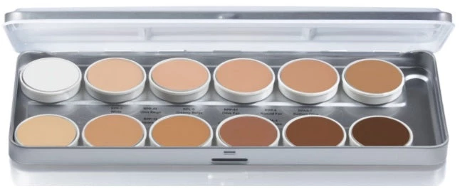 Theatre House Theatrical Foundation Palette 1.69oz./48gm.,12 C (Metal Pal) - TFP-12 Newest Products 3 Theatre House Theatrical Foundation Palette 1.69oz./48gm.,12 C (Metal Pal) - TFP-12 Newest Products