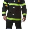Dress Up America Adult Black Fire Fighter Costume Newest Products