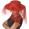 Vendor-unknown Black Ladies Hat W/Veil