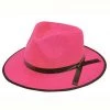 Vendor-unknown Gangster Hat - Hot Pink *DS* Newest Products