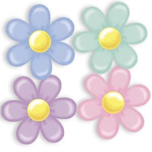 Vendor-unknown Retro Flower Cutouts 1 Vendor-unknown Retro Flower Cutouts