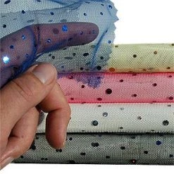 Vendor-unknown Newest Products Tulle With Sequins **CLOSEOUT**
