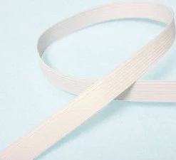 Vogue Fabrics Flat Braided Elastic - White 1/2 Newest Products