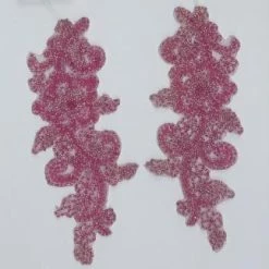 Theatre House Beaded Flower & Swirl Motif Applique