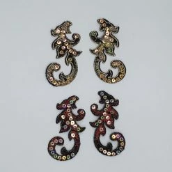 Theatre House Sequin Leaf Motif Applique