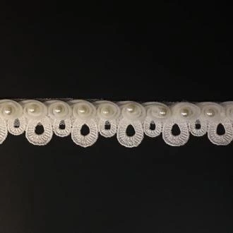 Theatre House Embroidery Loop With Pearl Trim 2 Theatre House Embroidery Loop With Pearl Trim