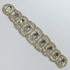 Fine Fabric Sales Newest Products Scallop Edge Rhinestone Applique 5 Fine Fabric Sales Newest Products Scallop Edge Rhinestone Applique