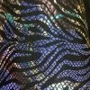 Triple Textile Newest Products Polyester Single Spun 2 Way Spandex Zebra Black/royal